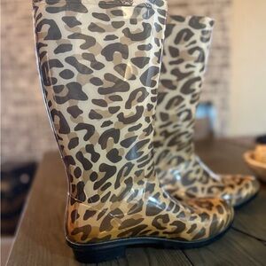 UGG Leopard Rain Boots